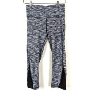 Champion Black and White Cropped Mesh Leggings Women's Small